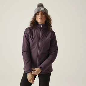 Regatta Womens Highton Stretch IV Waterproof Padded Jacket Low Profile Collar Design