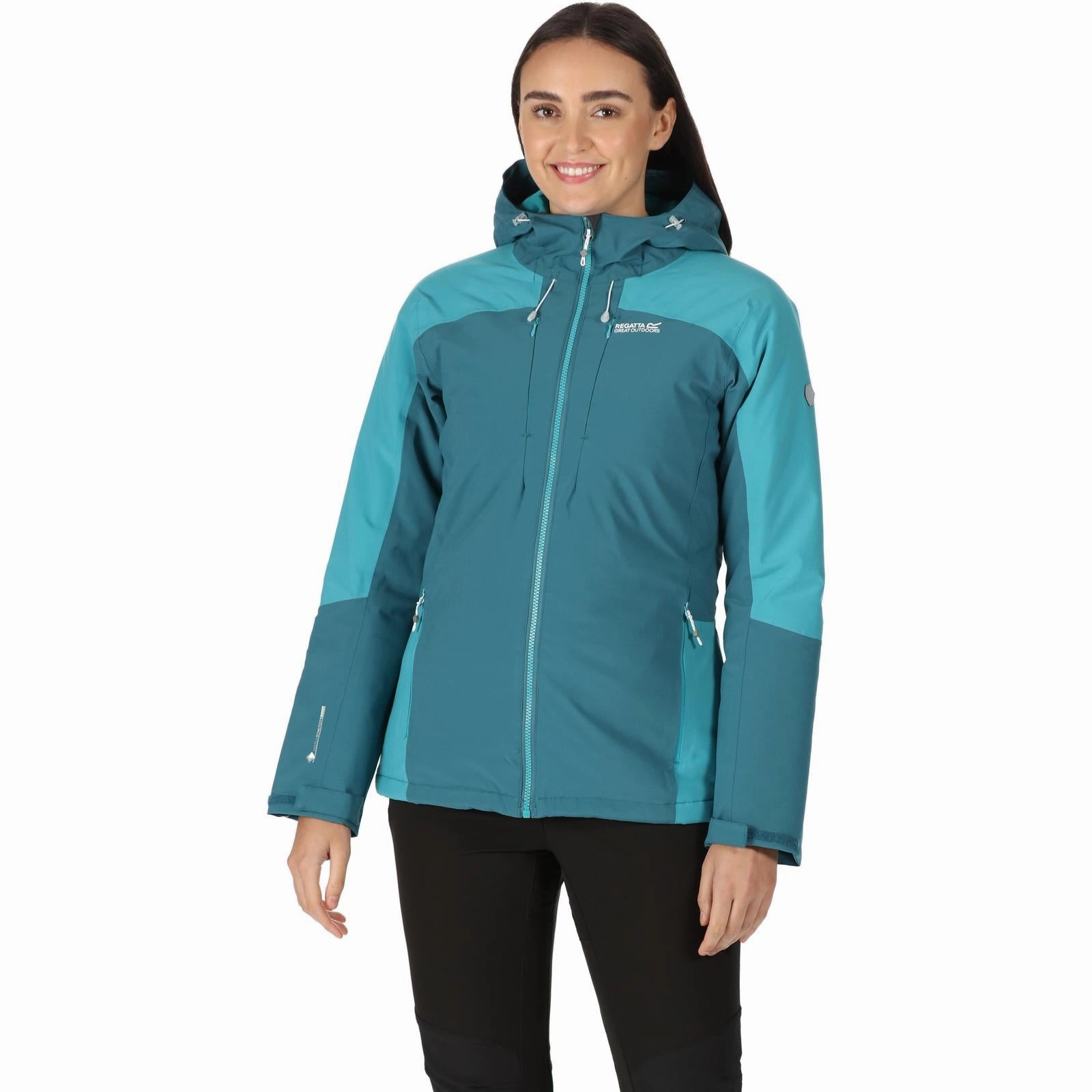Regatta Womens Highton Stretch Waterproof Jacket Double Breasted Moisture Wicking Finish