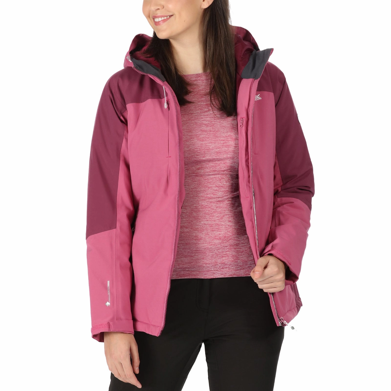 Regatta Womens Highton Stretch Waterproof Jacket Outdoor Trip Easy Care Fabric