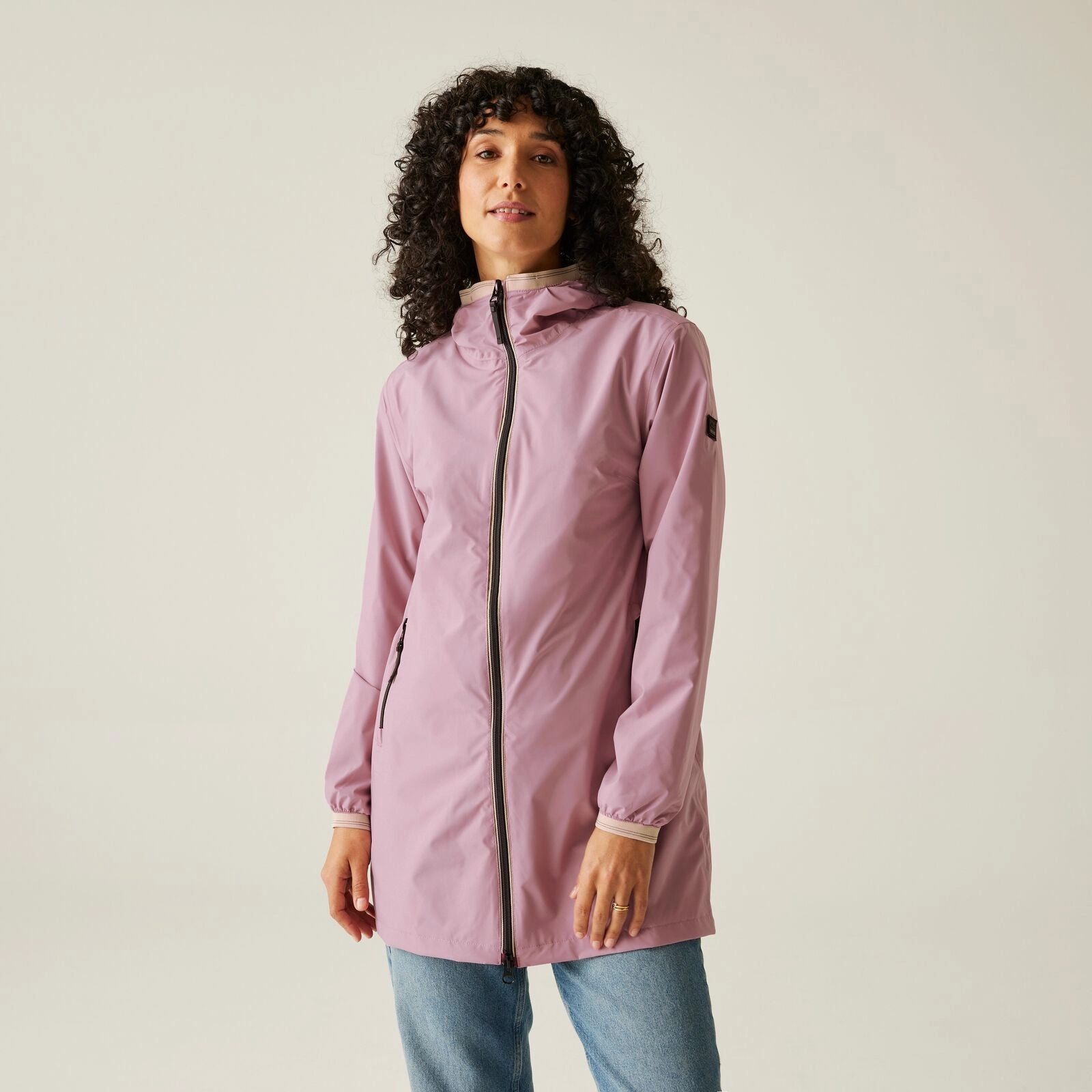 Secure Chest Pocket Odor Control Fibers Regatta Womens Lioka Waterproof Jacket