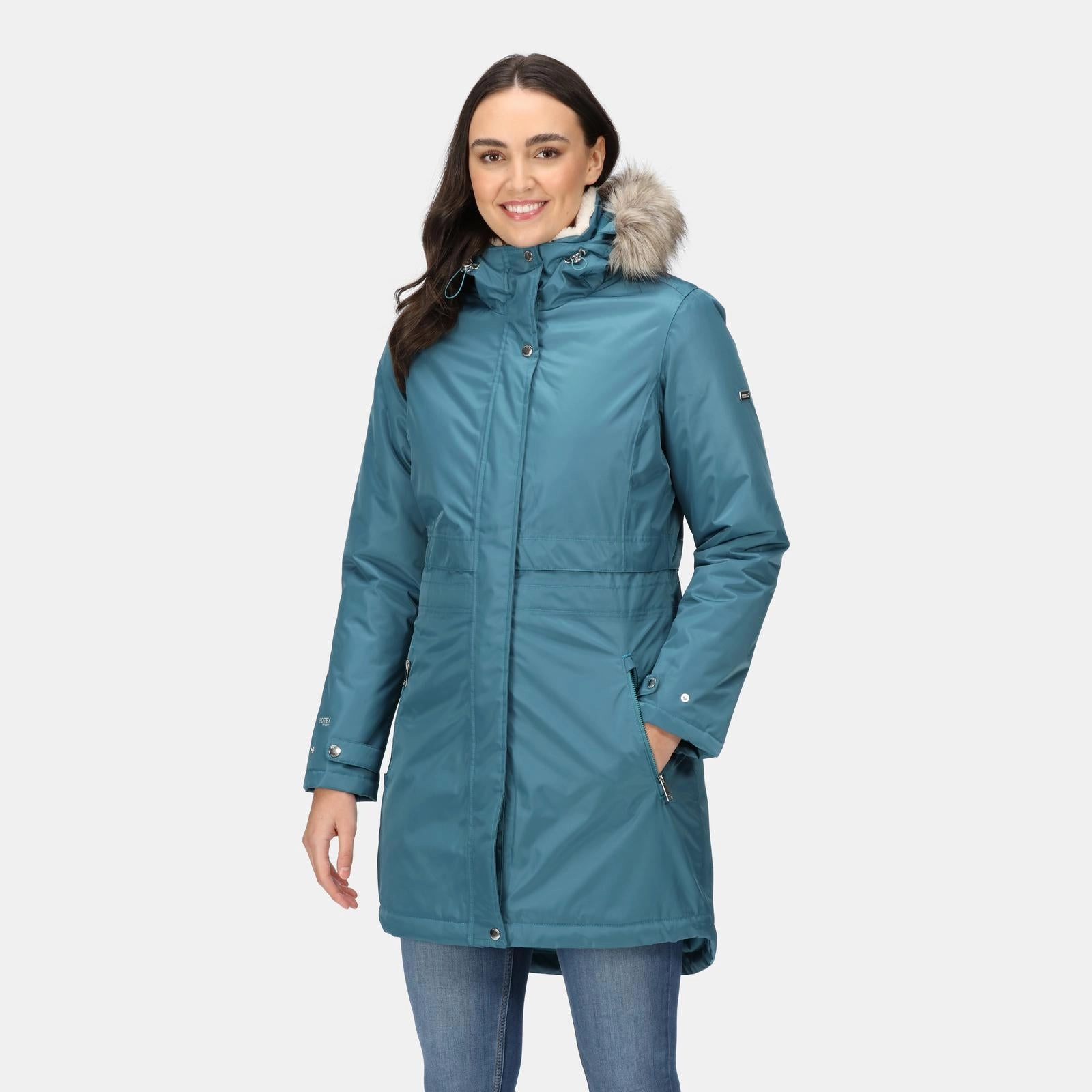 Quick Release Buckle Outdoor Activity Regatta Womens Lyanna Waterproof Parka Jacket