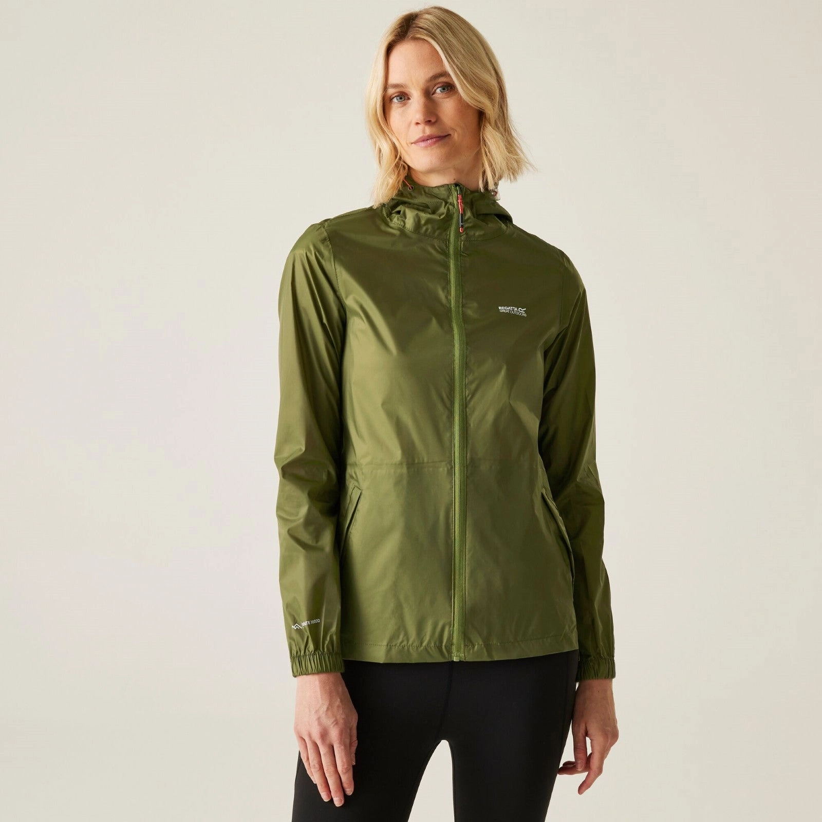 Regatta Womens Pack It III Waterproof Packable Jacket Packable Style High Collar