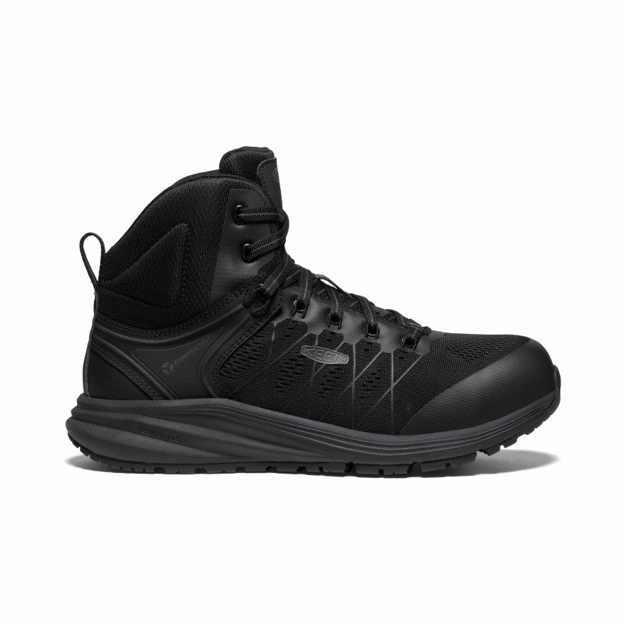 Comfortable Step Compression Resistant Foam Men's Vista Energy Mid INT MET (Carbon Toe)  |  Black/Raven