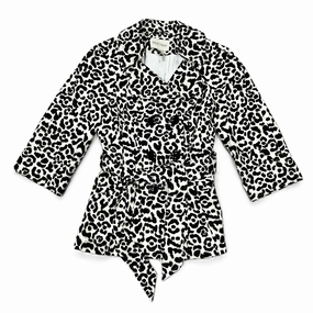 Bonded seams Coat Parka By White House Black Market In Leopard Print, Size: Xs
