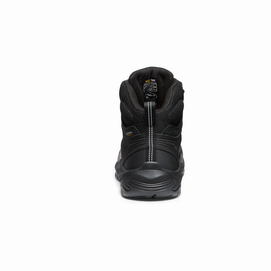 Men's Reno Waterproof Mid (Soft Toe)  |  Black/Black Reliable Performance