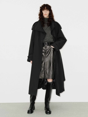 Heavyweight Warmth ReflectiveTrimDetails Longline Down Trench Coat