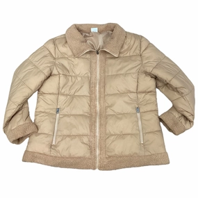 Long Sleeves Active Style Coat Puffer & Quilted By Clothes Mentor In Orange, Size:1X