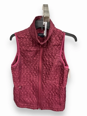 Casual Comfy Layer Vest Puffer & Quilted By Lands End In Red, Size: S