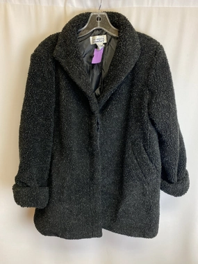 Compact Fit Look Multi Layer Construction Coat Faux Fur & Sherpa By Cmf  Size: M