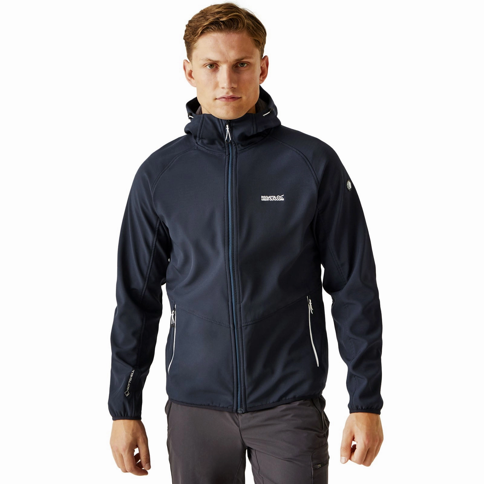 Low Profile Collar Regatta Mens Arec III Softshell Walking Jacket