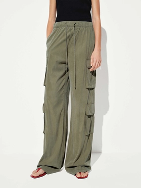 Relaxed Cargo Straight Pants Breathable mesh Cotton comfort