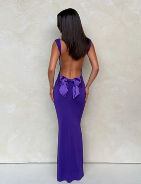 ZITA MAXI DRESS - PURPLE Timeless Layer