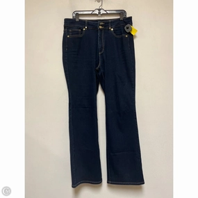 Comfy Option Jeans Designer By Michael Kors In Blue Denim, Size: 14