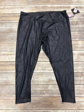 Base Layer Black Pants Leggings Ava & Viv, Size 3x