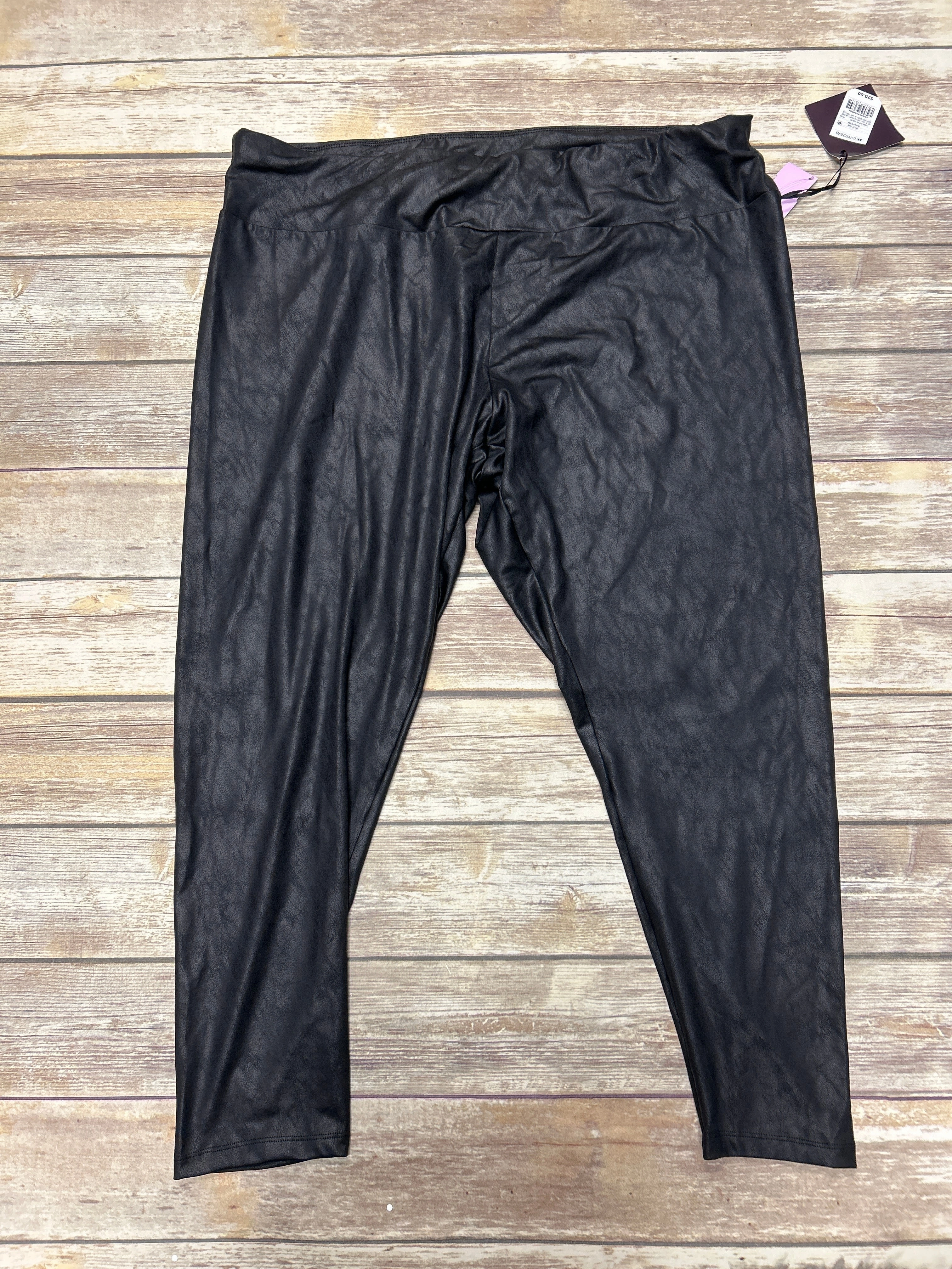 Base Layer Black Pants Leggings Ava & Viv, Size 3x