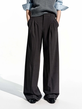 Minimal Comfort Relaxed Wide Leg Trousers