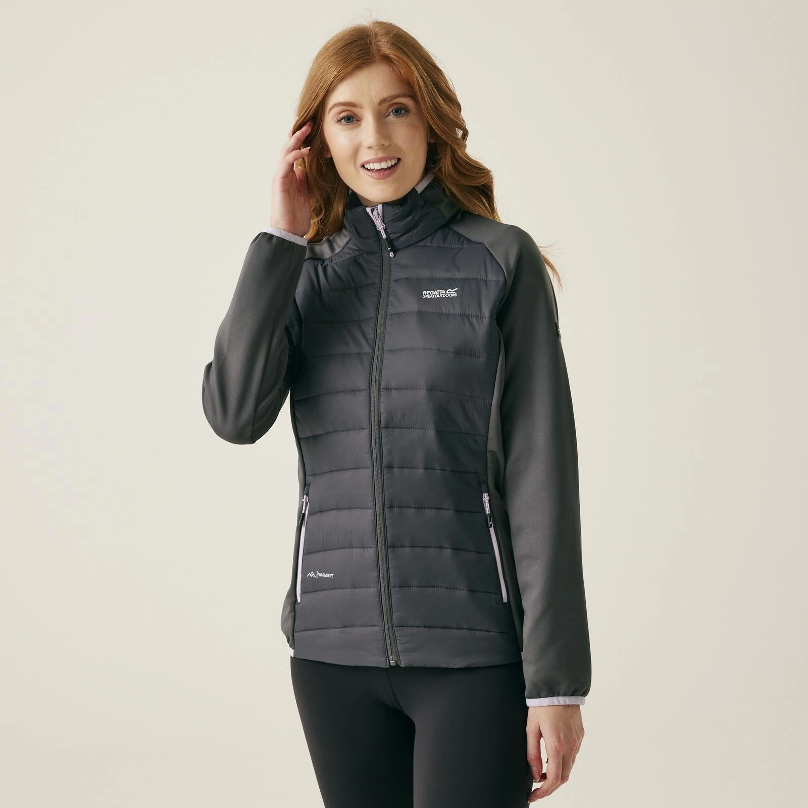 ShrinkResistantFabric ErgonomicSleeveCut Regatta Womens Clumber V Hybrid Jacket