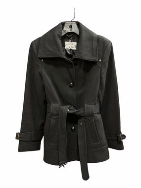 Sleek Layers DualLayer Weave Coat Peacoat By Clothes Mentor In Black, Size: M