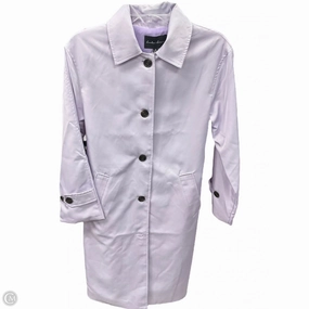High Tensile Reinforcement Windproof Construction Coat Trench Coat By Clothes Mentor In Purple, Size: S