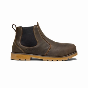 Durable Shell Comfort Seeker High Traction Stylish Explorer Men's Seattle Romeo (Aluminum Toe)  |  Cascade Brown/Gum