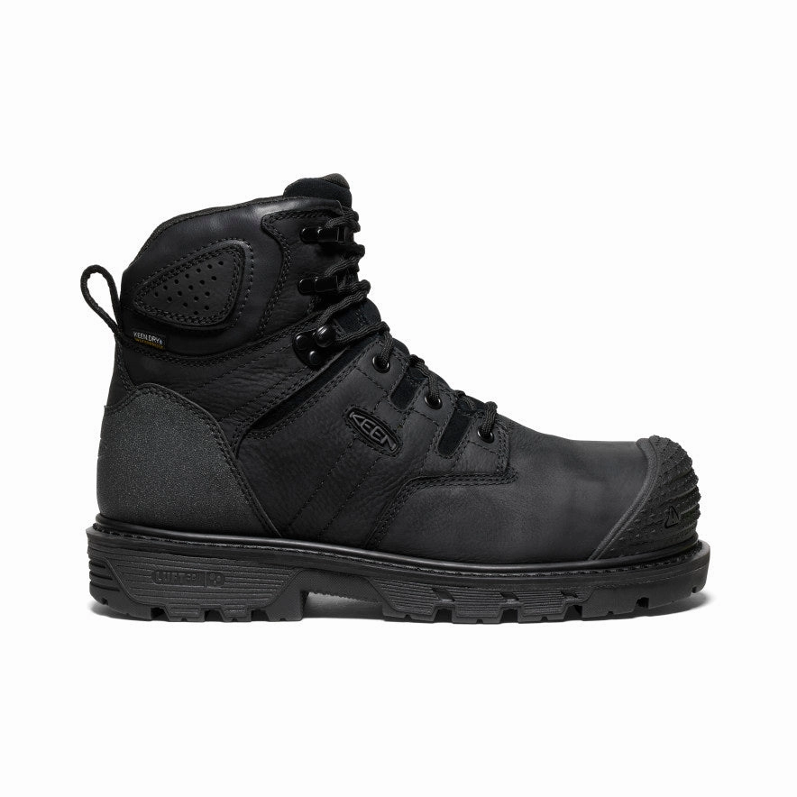 Men's Camden 6" Waterproof Boot (Carbon Toe)  |  Black/Black All Fit Urban Fit