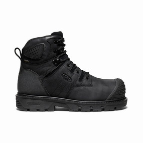 Men's Camden 6" Waterproof Boot (Carbon Toe)  |  Black/Black All Fit Urban Fit