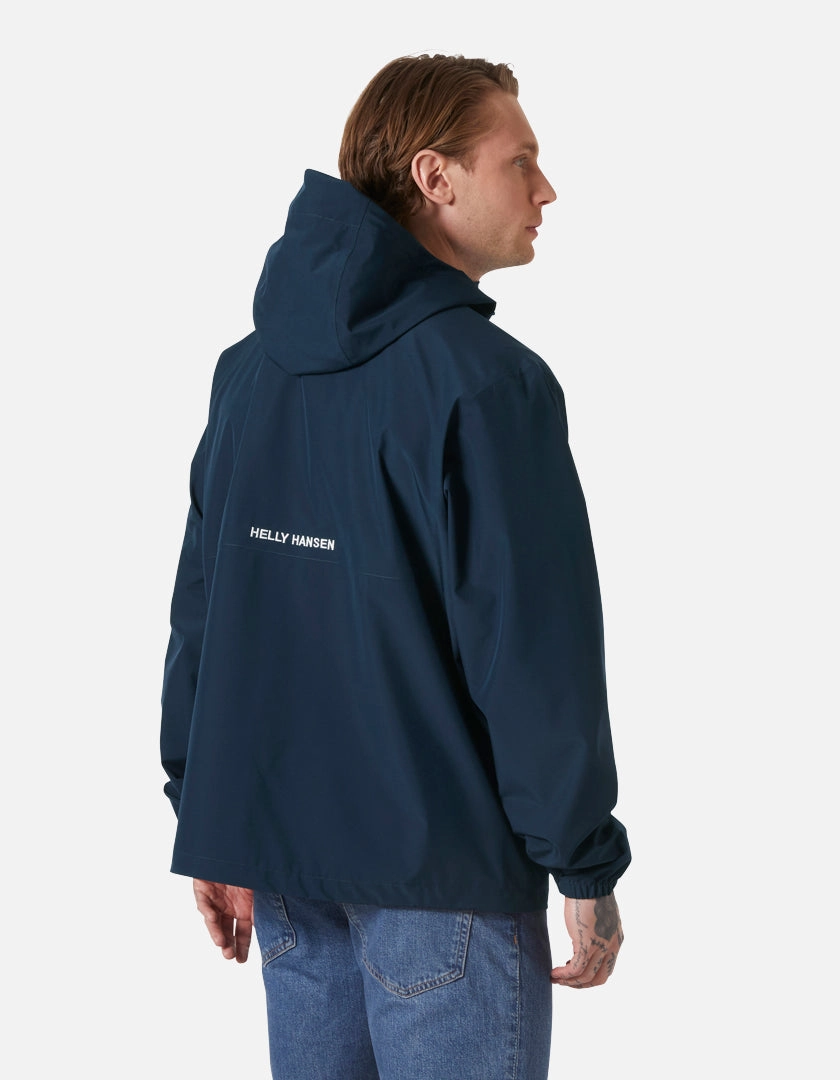 SANDOY RAIN JACKET, Navy Odor Resistant Lining