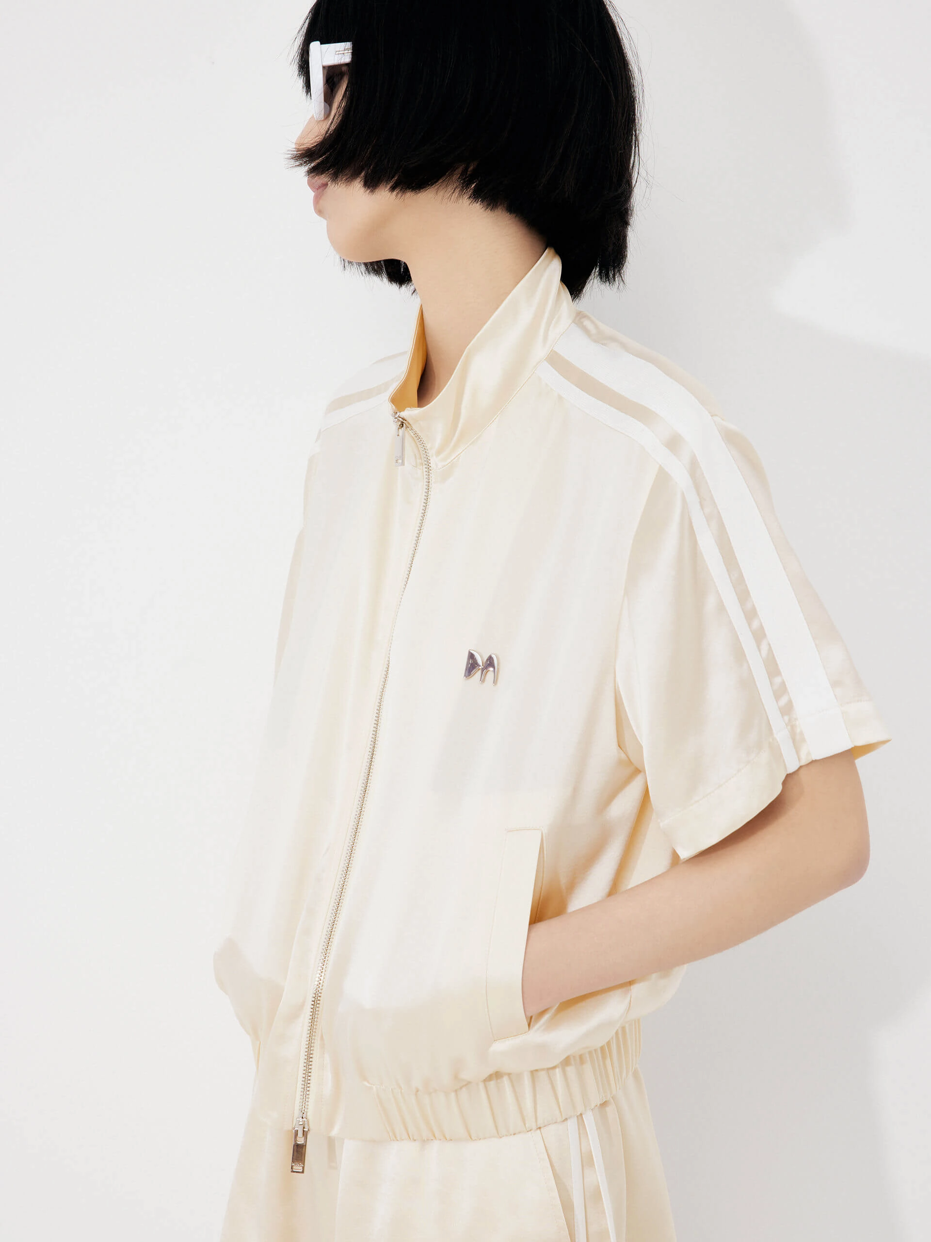 Durable Stitching Satin Casual Jacket