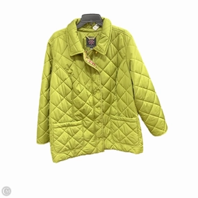 Windproof Construction Weatherproof Zipper Tech Coat Puffer & Quilted By Isaac Mizrahi Live Qvc In Green, Size: 2x