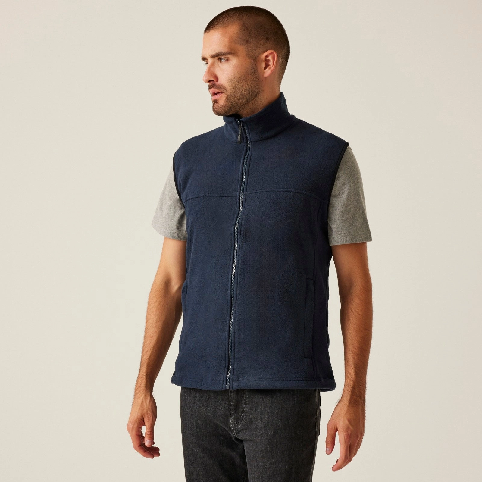 Regatta Professional Mens Haber II Fleece Gilet Soft Touch Texture Tailored Cut Style