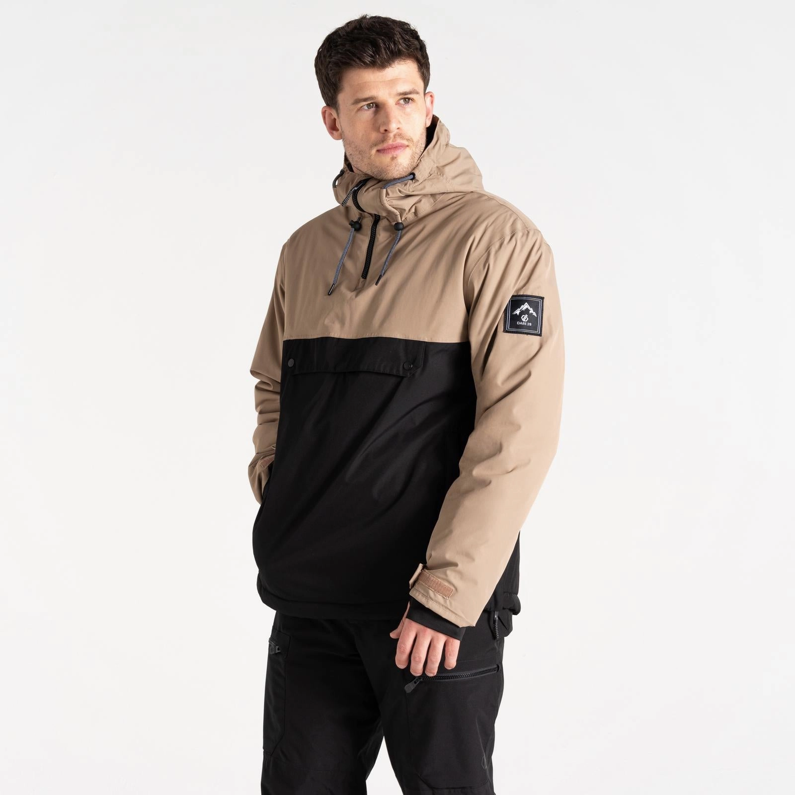 Thermoregulating Lining Dare 2b Mens Freeride Overhead Pullover Hooded Ski Jacket