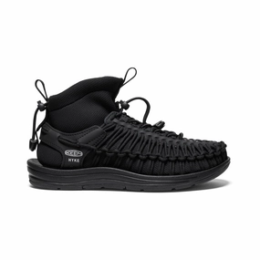 Women's UNEEK High Top x HYKE  |  HYKE Black Flat Form Reinforced Form Trail Exploration