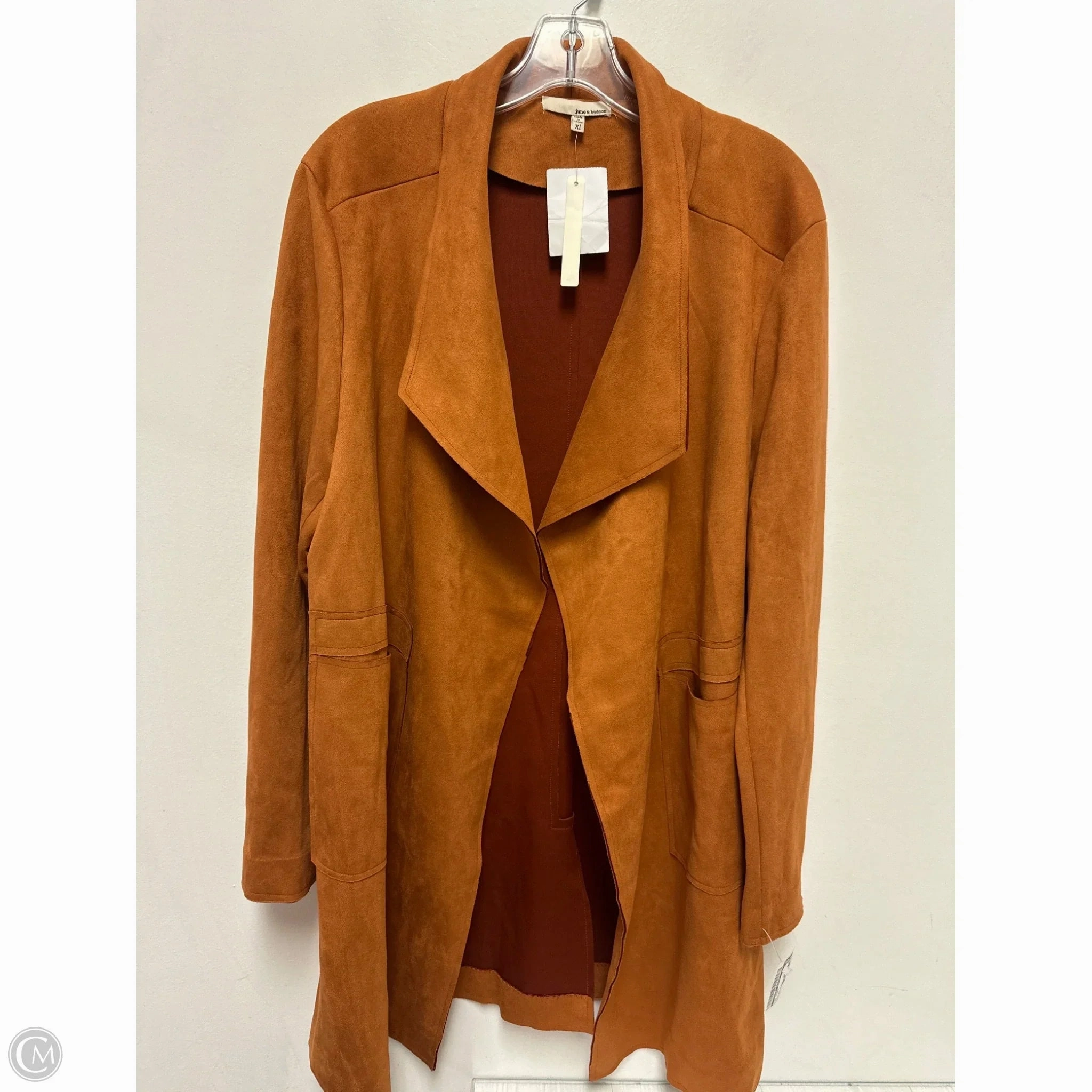 Mid Length Design Coat Other By Clothes Mentor In Tan, Size: Xl