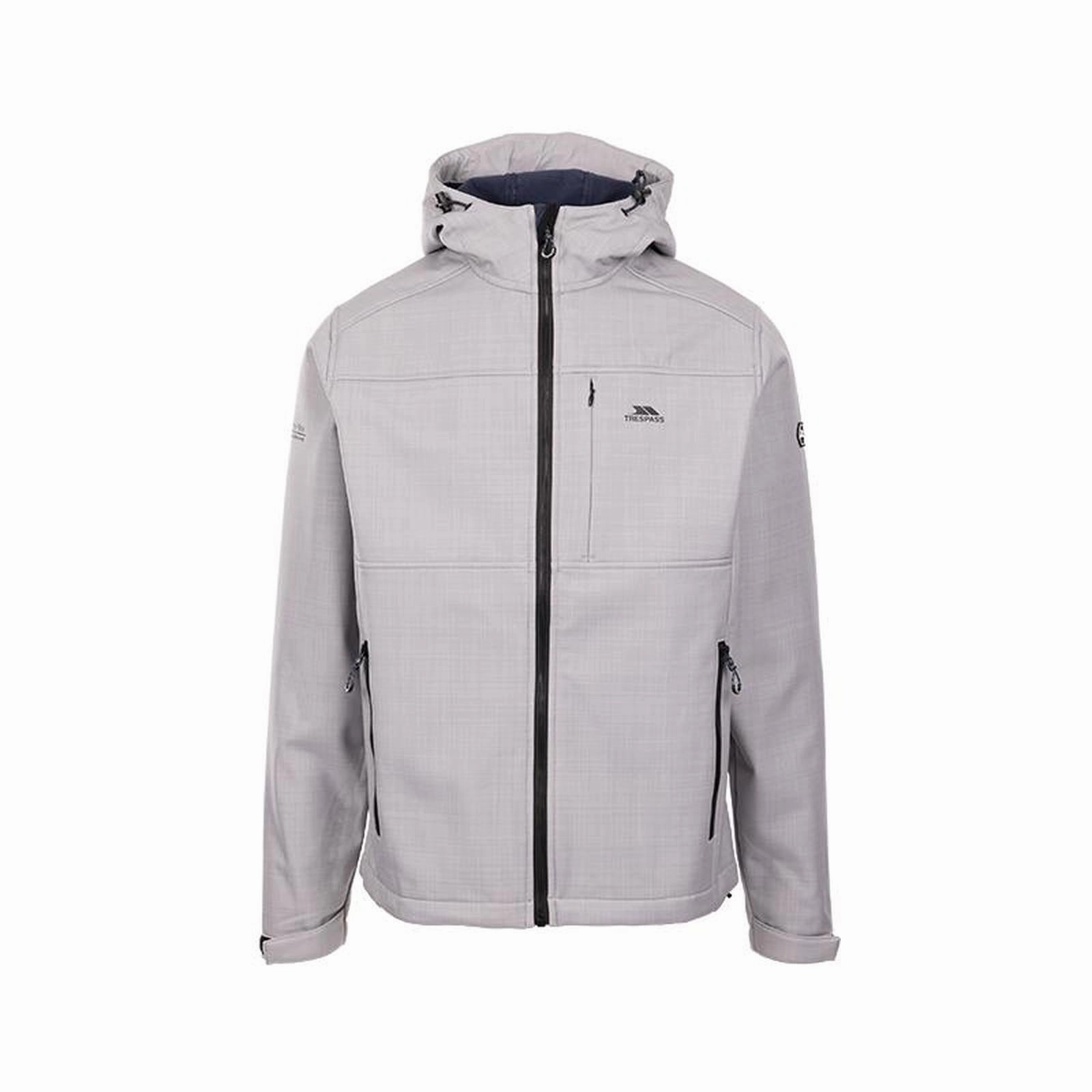 Full Length Zipper Closure Trespass Mens Piber Waterproof Softshell Jacket