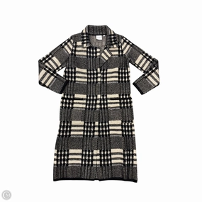 Reinforced Stitching Coat Other By Cyrus Knits In Black & Tan, Size: S