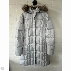Coat Puffer & Quilted By Eddie Bauer In Grey, Size: Xl Waterproof Stitch Details Magnetic Closure Option