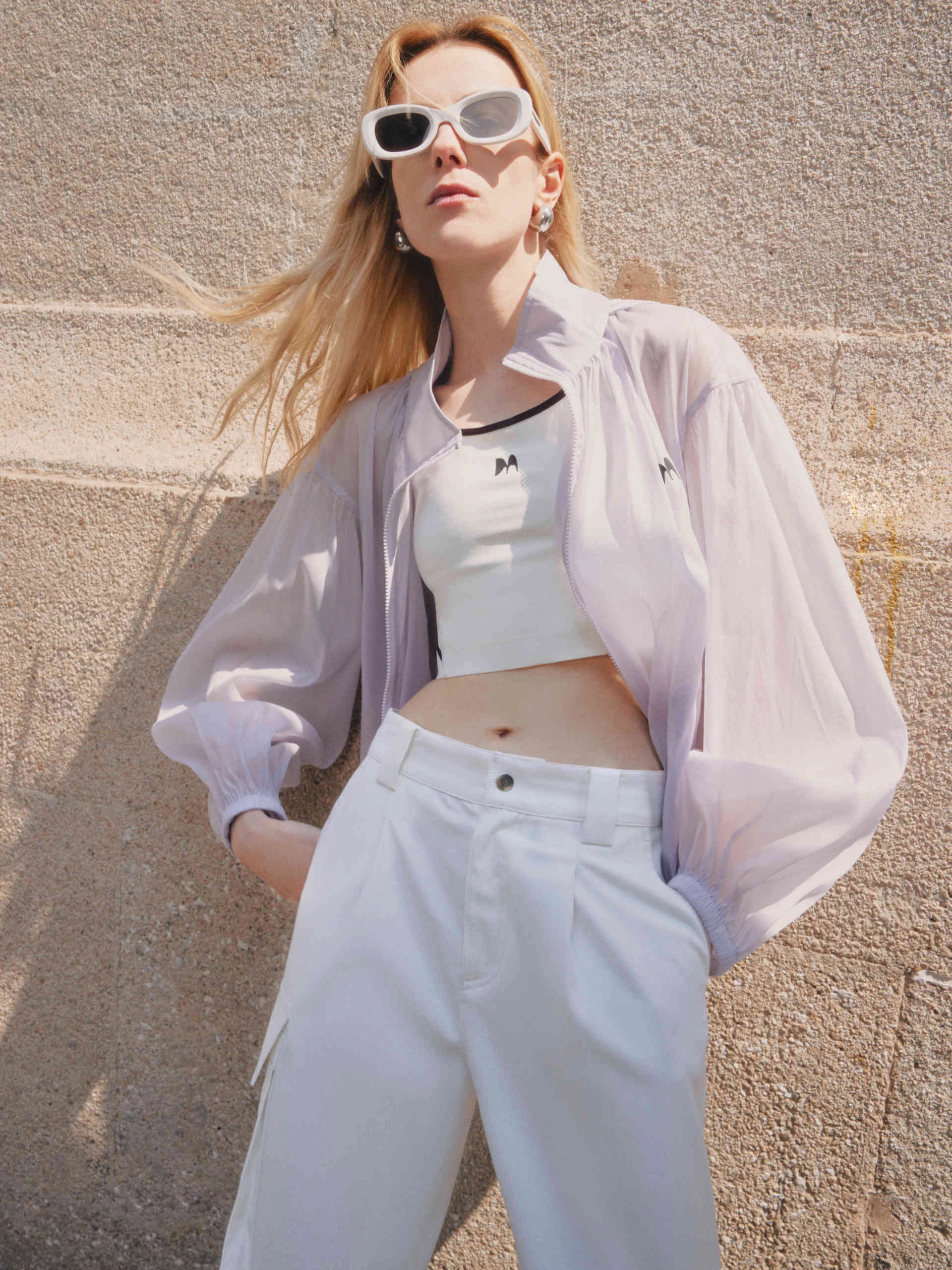 Sheer Hoodie Jacket Daily Essential Smooth Flat Collar