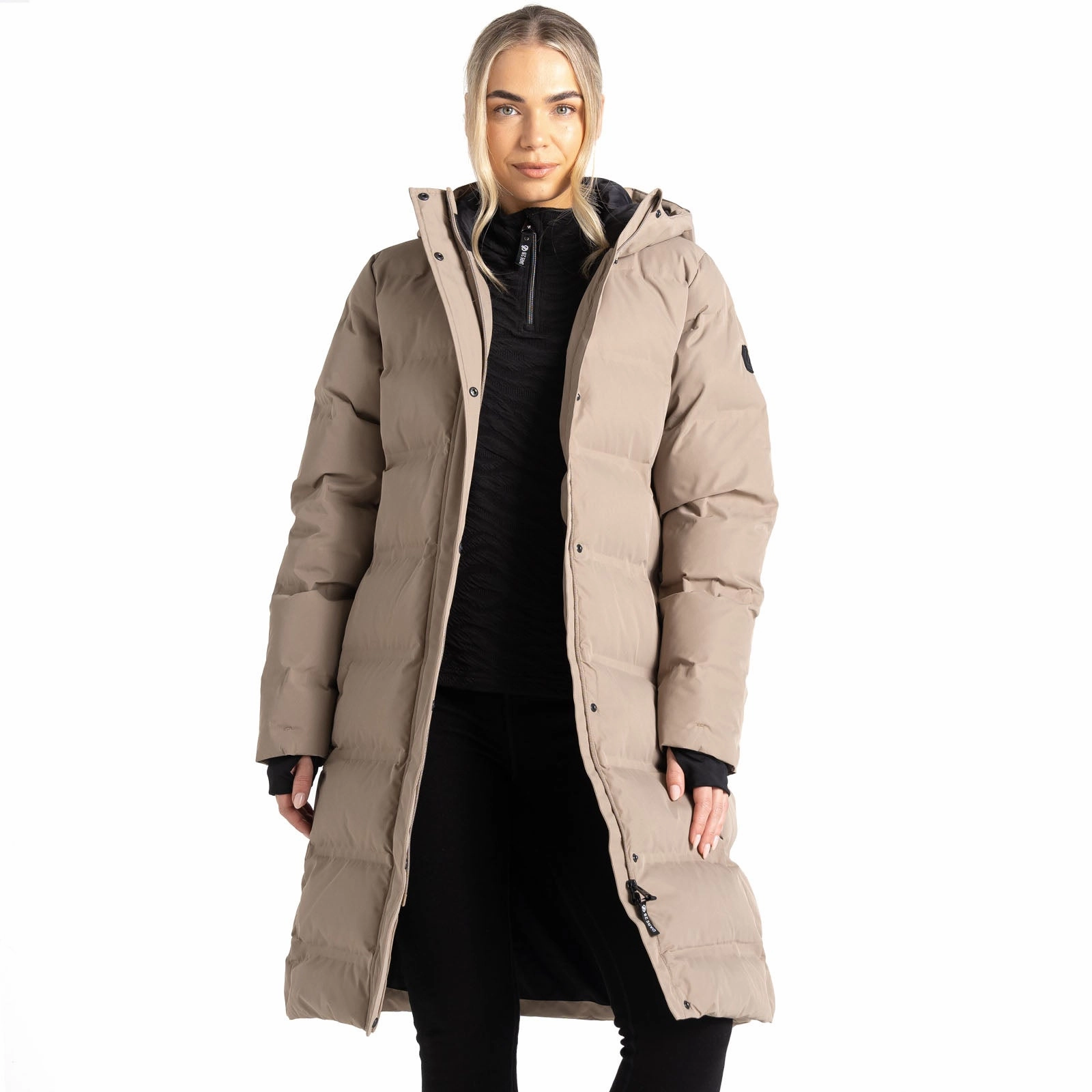 Transitional City Fit Eco Friendly Coating Dare 2b Womens Wander Waterproof Longline Padded Jacket