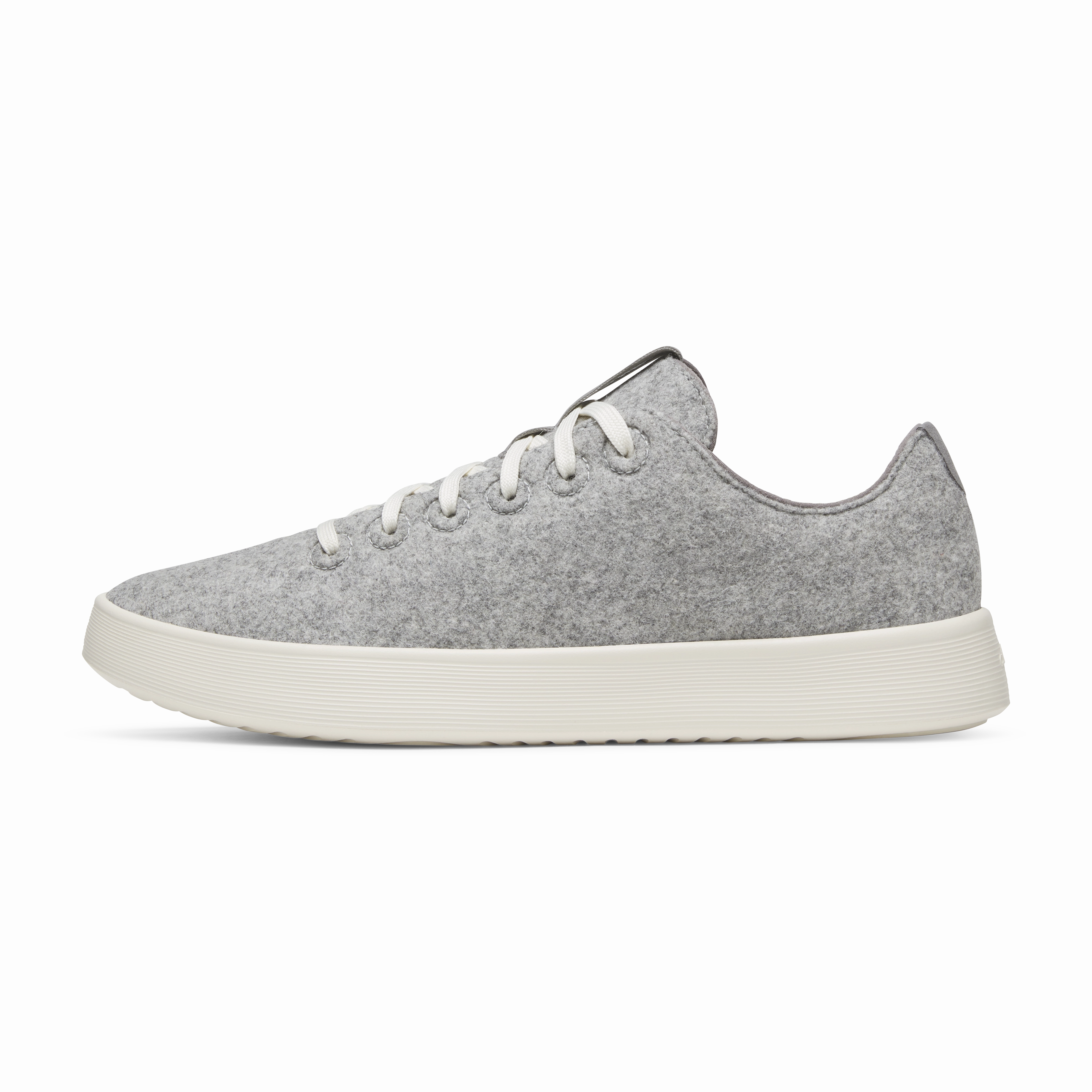 ground grip Men's Wool Cruiser - Light Grey (Natural White Sole)