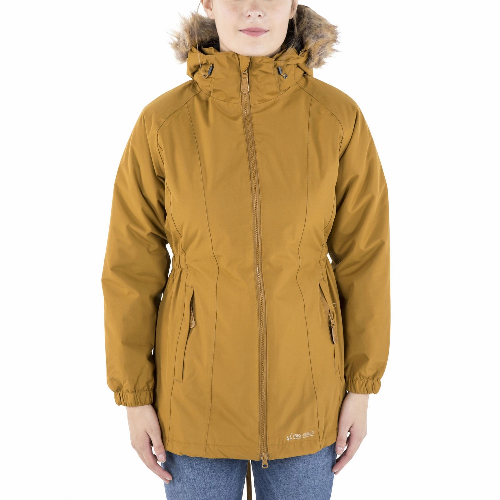 Trespass Womens Celebrity Fleece Lined Parka Jacket TemperatureRegulating Taped Neckline