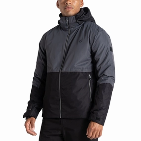 Dare 2b Mens Precision Waterproof Hooded Thermal Ski Jacket Coat Tear Resistant Weave