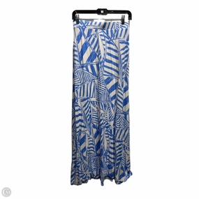 Maximalist look Cultural Event Skirt Designer By Lilly Pulitzer In Blue & White, Size: S