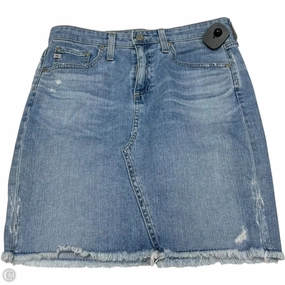 Skirt Designer By Adriano Goldschmied In Blue Denim, Size: Xs Mid Rise Urban Fit
