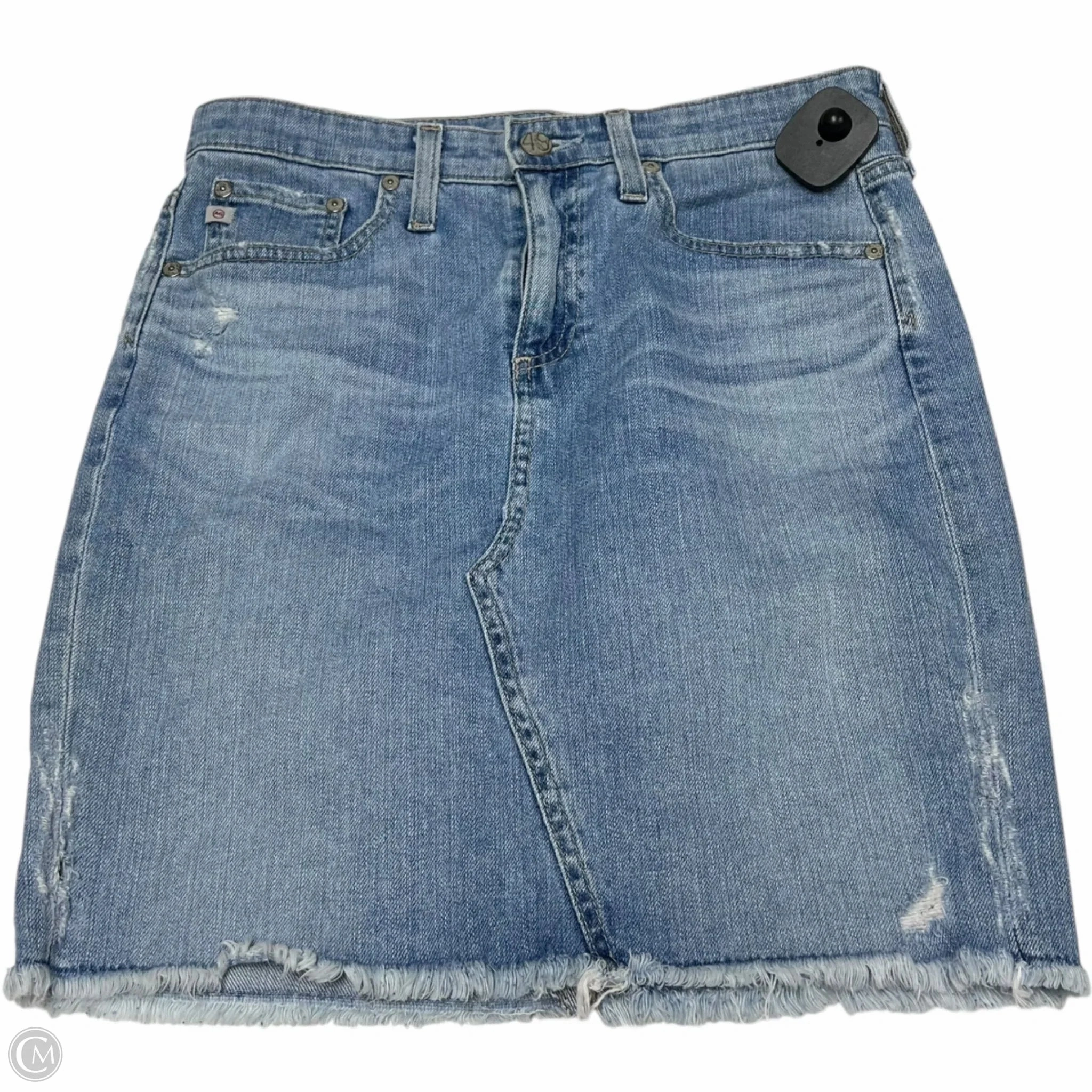 Skirt Designer By Adriano Goldschmied In Blue Denim, Size: Xs Mid Rise Urban Fit