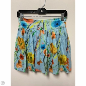 Double Layer Construction Skirt Designer By Alice   Olivia In Tropical Print, Size: S