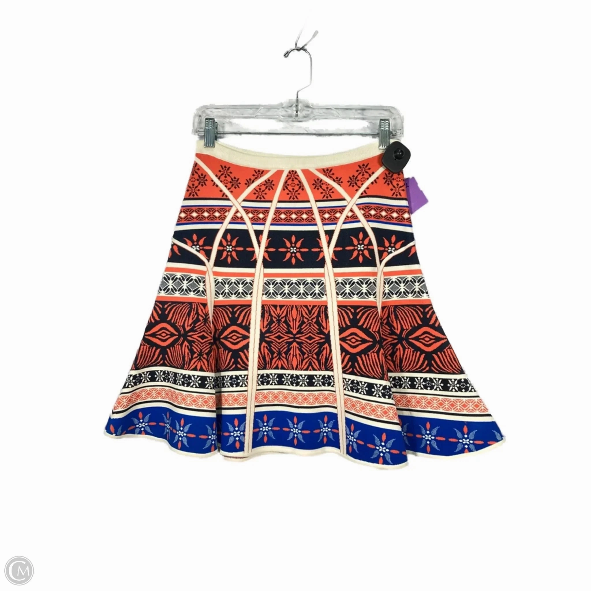 Skirt Designer By Diane Von Furstenberg In Blue & Orange, Size: 4 Durable Stitching