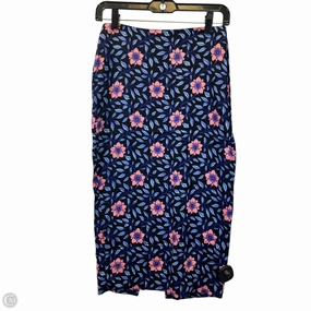 Visual Outfit Skirt Designer By Diane Von Furstenberg In Blue & Pink, Size: Xs
