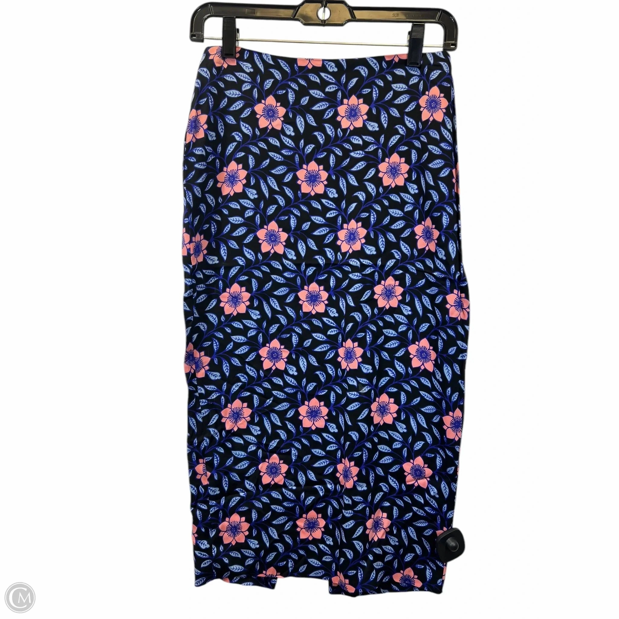 Visual Outfit Skirt Designer By Diane Von Furstenberg In Blue & Pink, Size: Xs