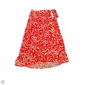 Skirt Designer By Dolan Left Coast In Orange, Size: M Stretch Comfort Double Layered Design