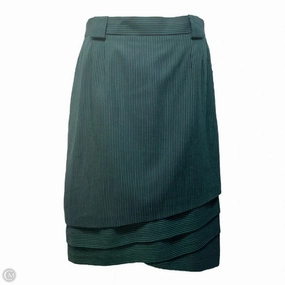 Skirt Designer By Escada In Striped Pattern, Size: L Foldable Packability Airy Look